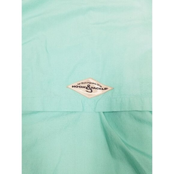 Hook and Tackle Mens fishing shirt XL Aqua Hi-Tech Fishing Shirt Vented-Pockets - Picture 14 of 16
